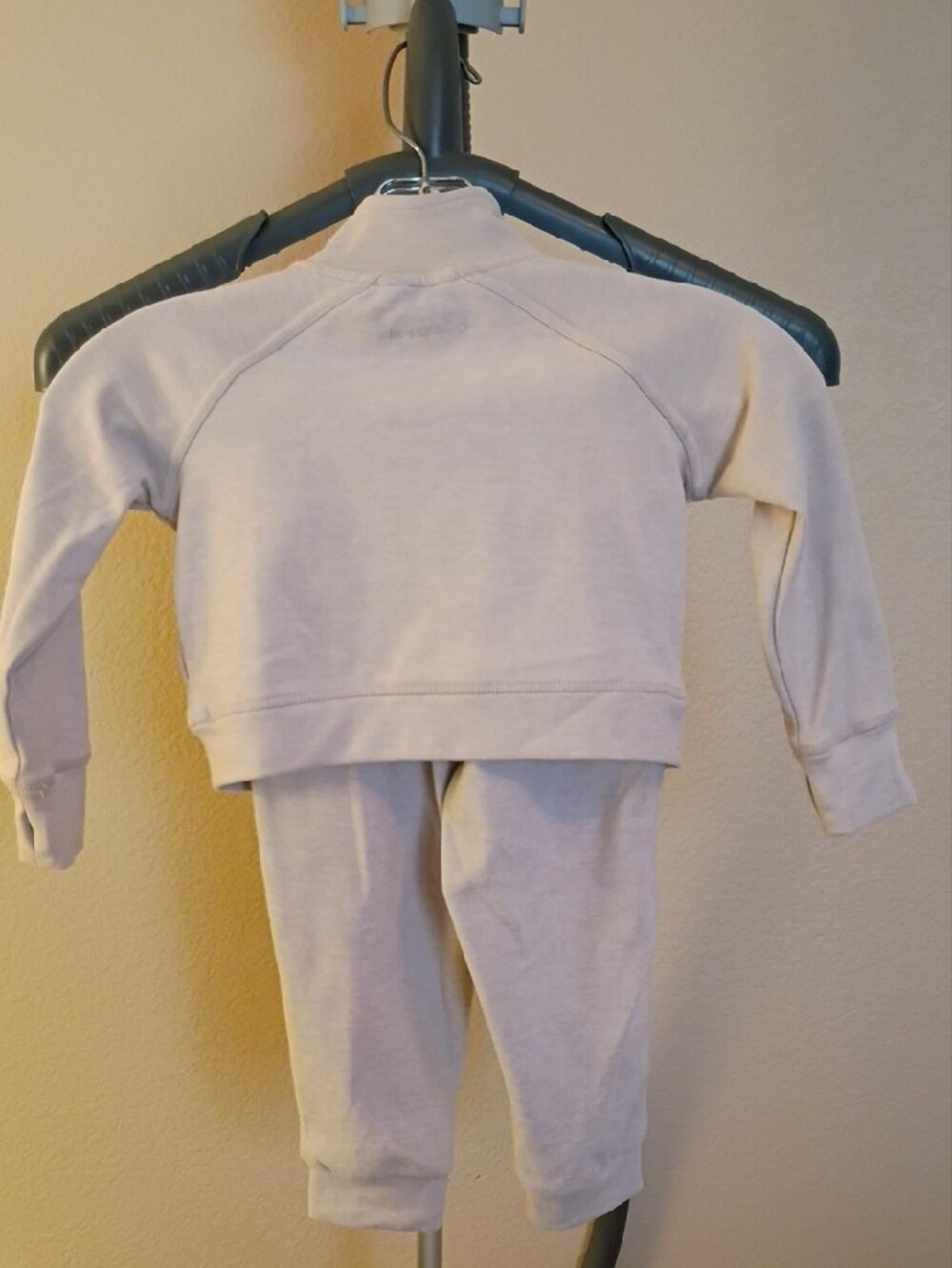 BearPaw Cream/Beige Kids Zip-Up Sweatshirt & Joggers Set 2T - Picture 2 of 15